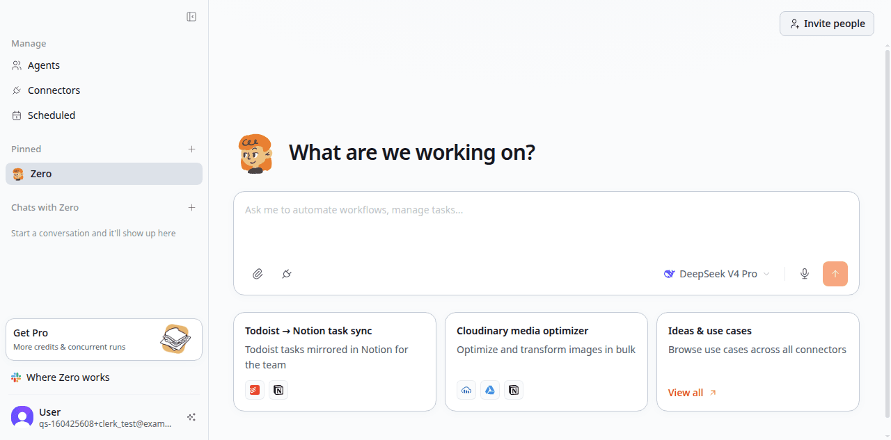 Leerer Chat-Composer