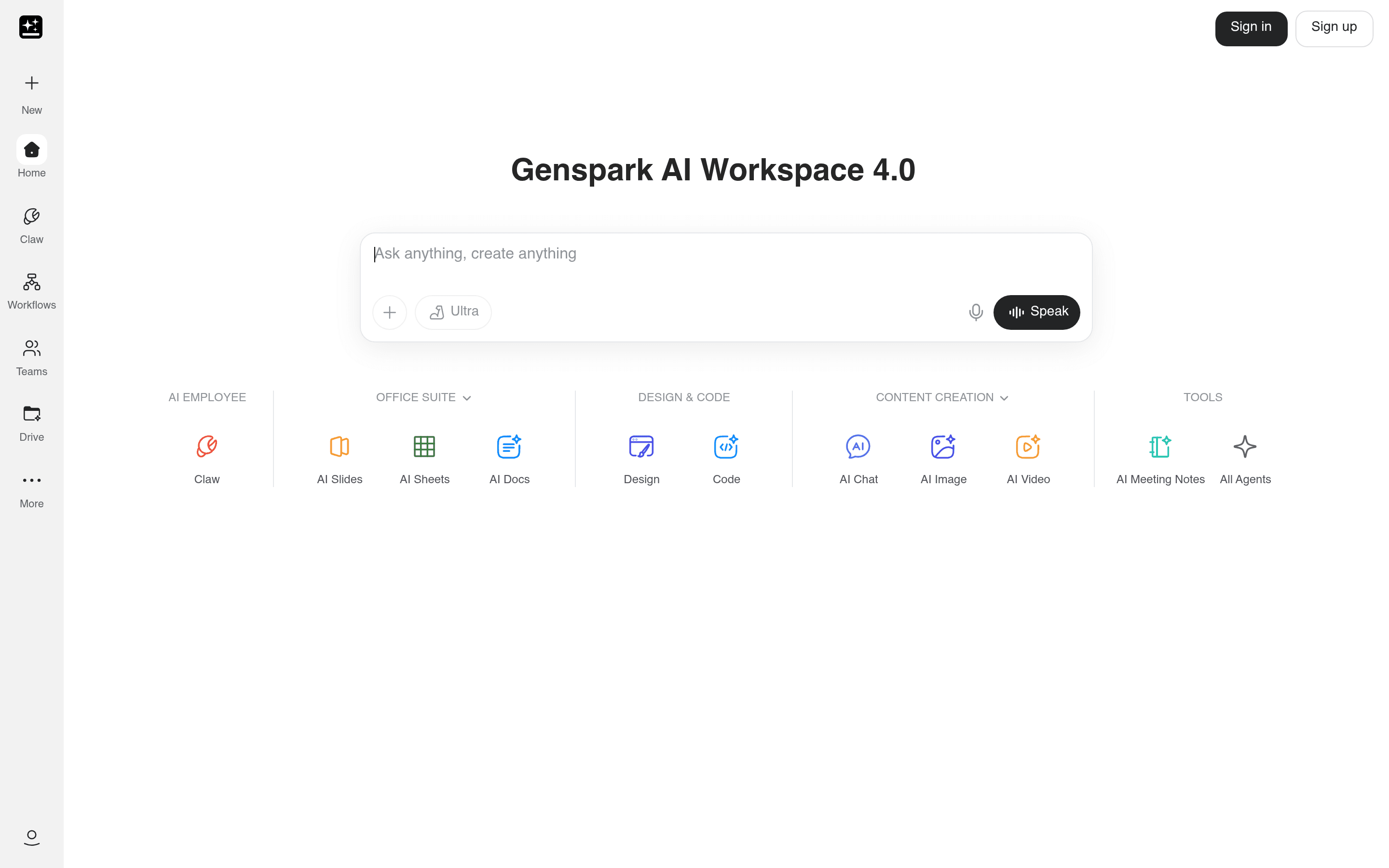 Genspark AI Workspace