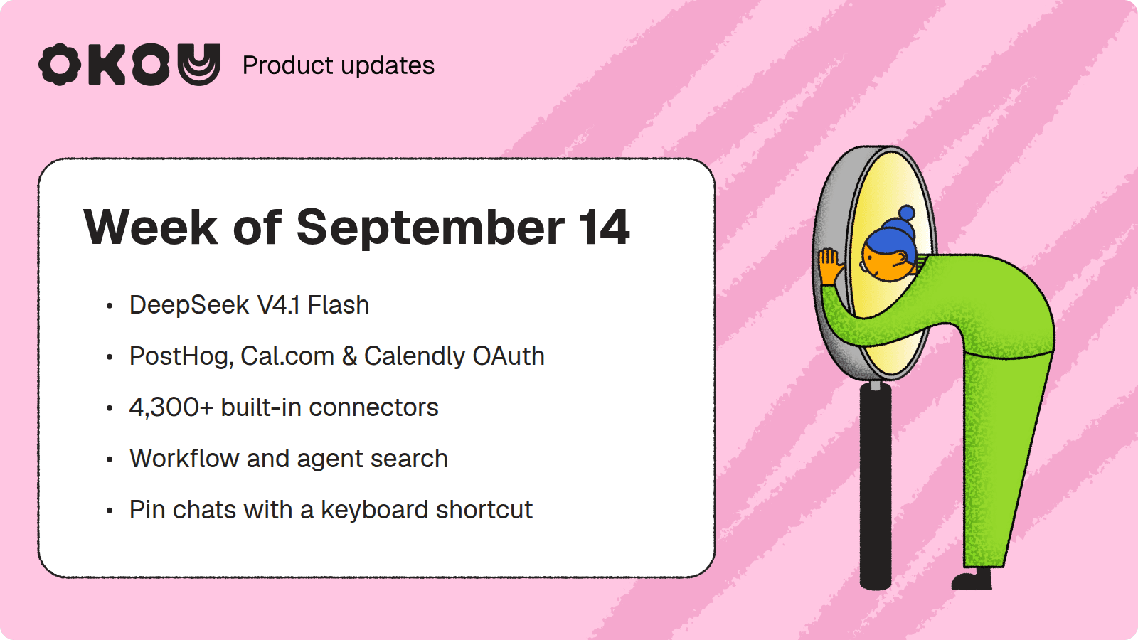 What's new in Okou — Week of September 14
