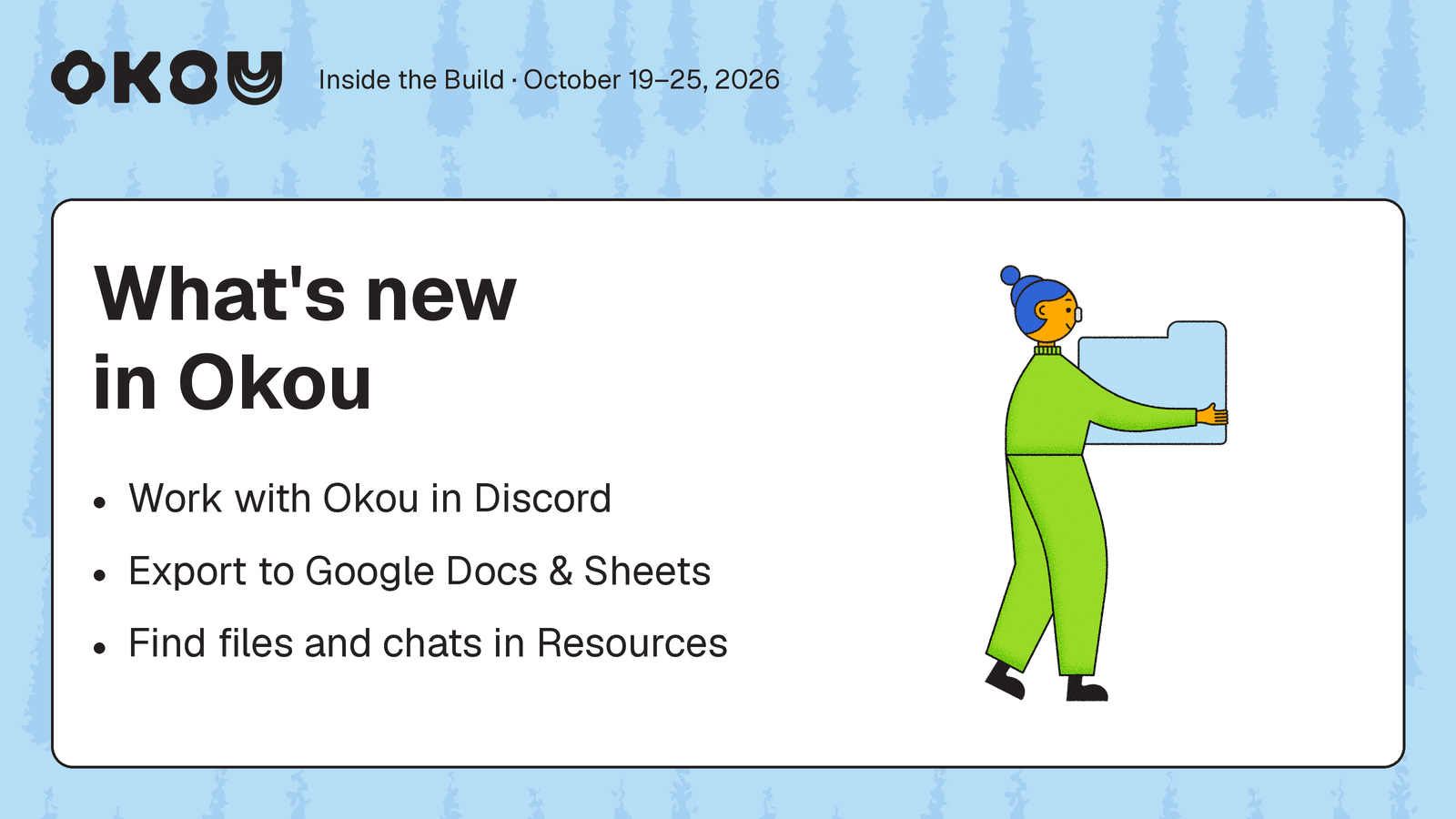 Neues in Okou — Woche vom 19. Oktober